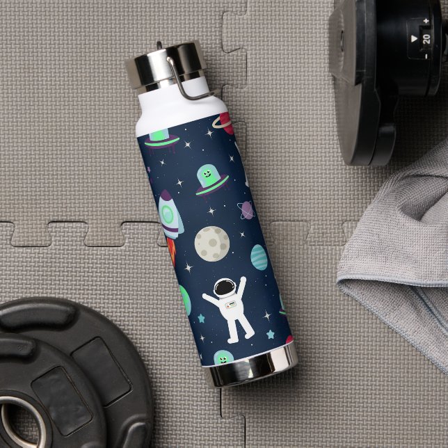 Space Pattern illustration Water Bottle (Gym)