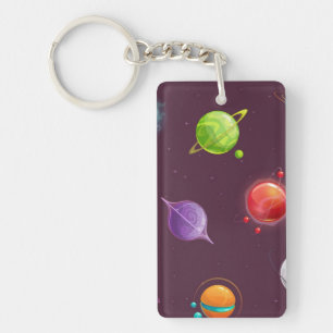 Space pattern keychain