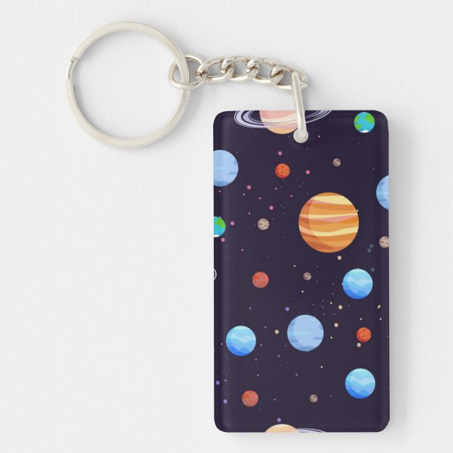 Space pattern keychain (Front)