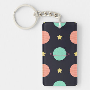 Space pattern keychain