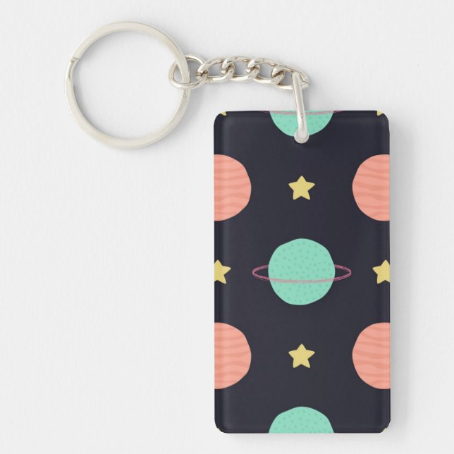 Space pattern keychain (Front)