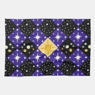 Space Pattern Kitchen Towel