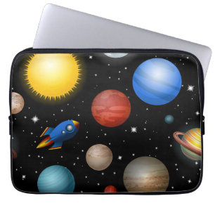 Space pattern laptop sleeve