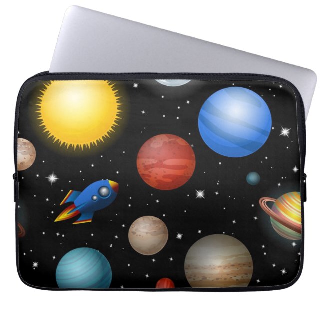 Space pattern laptop sleeve (Front)