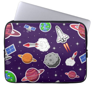 Space pattern laptop sleeve