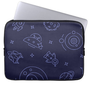 Space pattern laptop sleeve