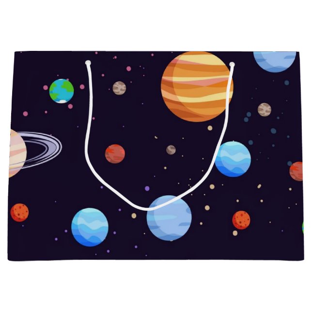 Space pattern large gift bag (Front)