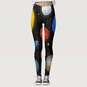 Space pattern leggings
