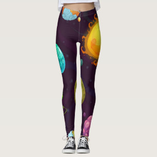 Space pattern leggings
