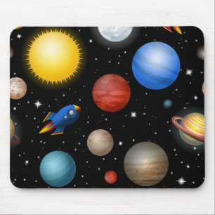 Space pattern mouse pad