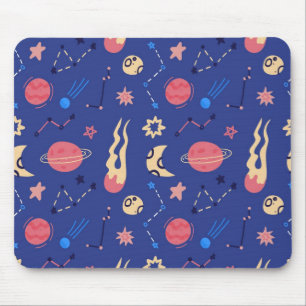 Space pattern mouse pad