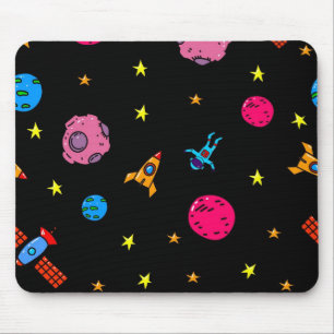 Space pattern mouse pad