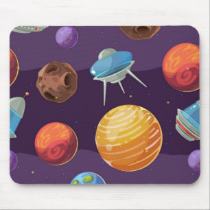 Space pattern mouse pad