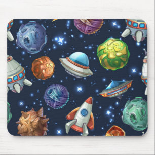 Space pattern mouse pad