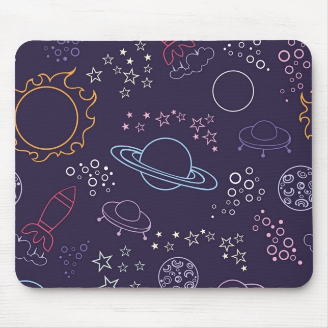 Space pattern mouse pad (Front)