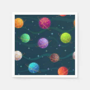 Space pattern napkin