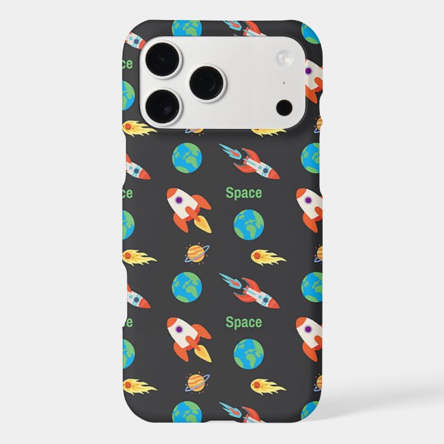 Space pattern on black (Back)