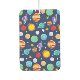 Space Pattern, Planets, Stars, Cosmos, Galaxy Air Freshener