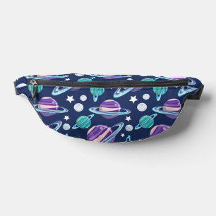 Space Pattern, Planets, Stars, Galaxy, Cosmos Fanny Pack
