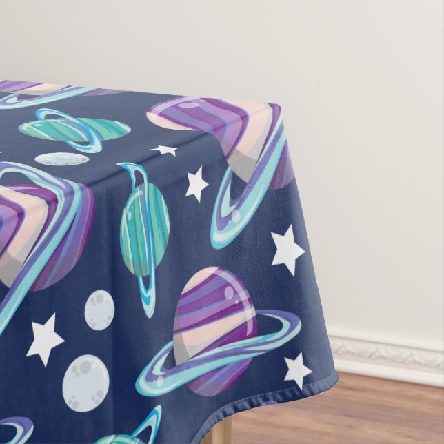 Space Pattern, Planets, Stars, Galaxy, Cosmos Tablecloth (In Situ)