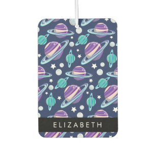 Space Pattern, Planets, Stars, Galaxy, Your Name Air Freshener