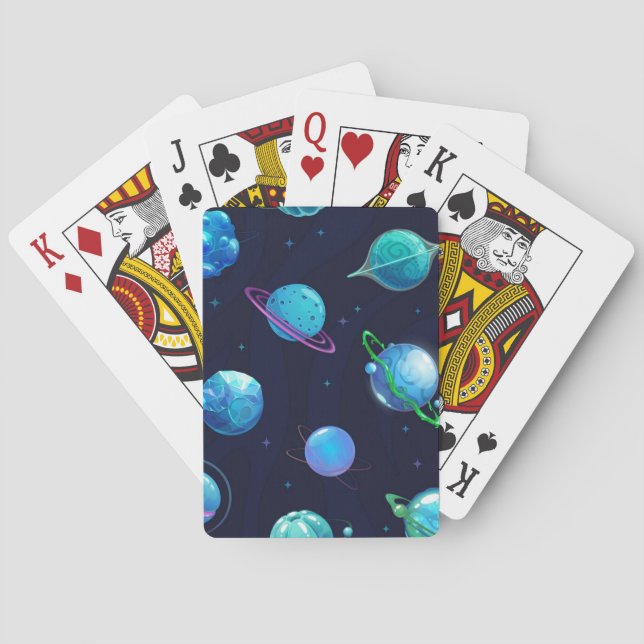 Space pattern playing cards (Back)