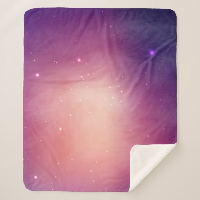 Space pattern sherpa blanket (Front)
