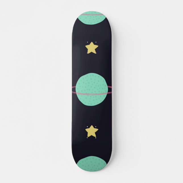 Space pattern skateboard (Front)