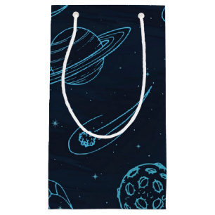Space pattern small gift bag