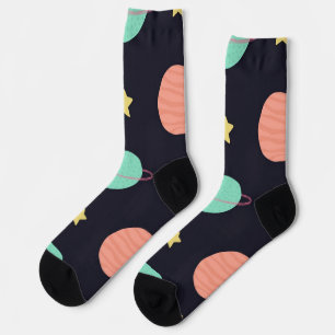 Space pattern socks