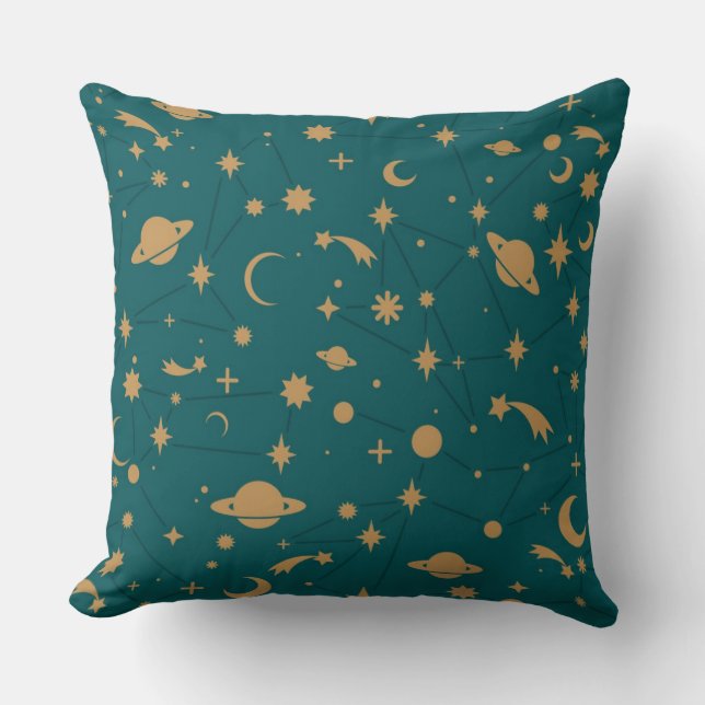 Space pattern throw pillow (Front)