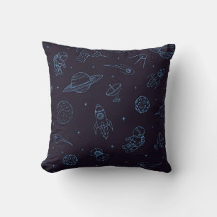 Space pattern throw pillow