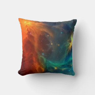 Space pattern throw pillow