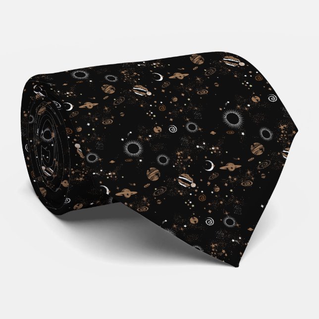 Space Pattern  Tie (Rolled)