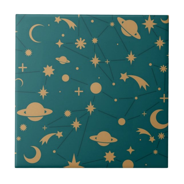 Space pattern tile (Front)