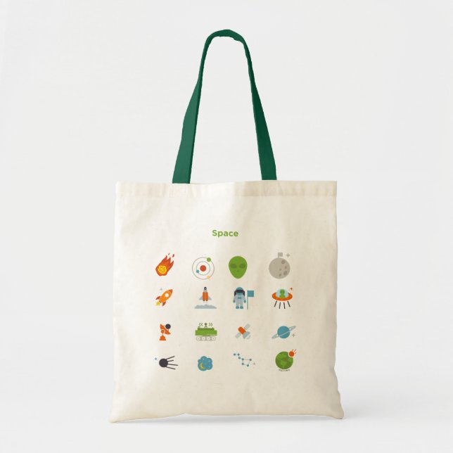Space Pattern Tote Bag (Front)