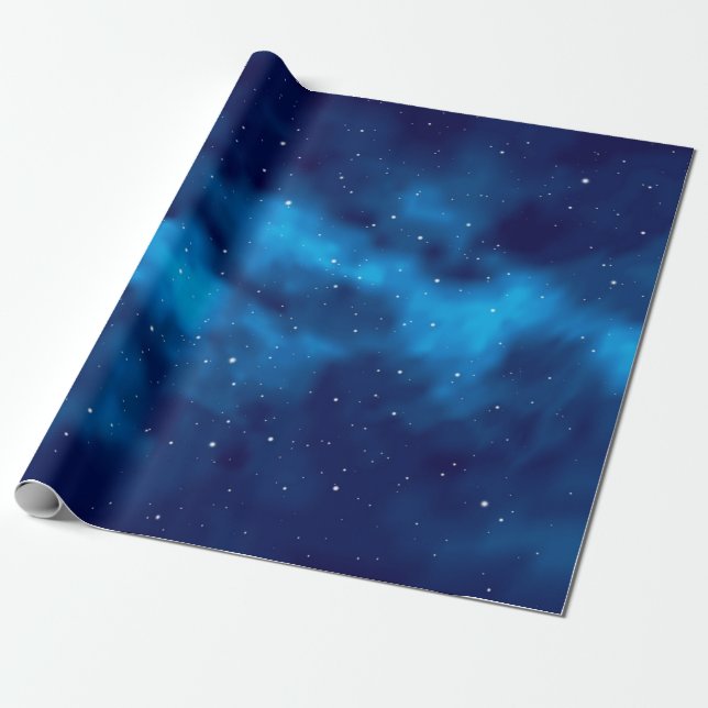 Space pattern wrapping paper (Unrolled)