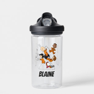 SPACE   Peanuts Gang in Space   Add Your Name Water Bottle