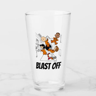 SPACE Peanuts Gang in Space Glass