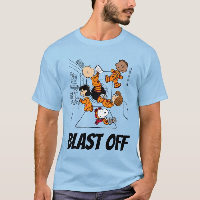 SPACE | Peanuts Gang in Space T-Shirt (Front)