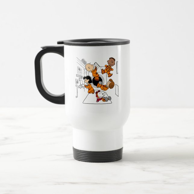 SPACE | Peanuts Gang in Space Travel Mug (Left)