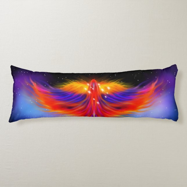 Space Phoenix Nebula Body Pillow (Front)