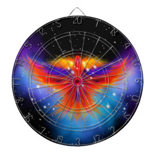 Space Phoenix Nebula Dartboard