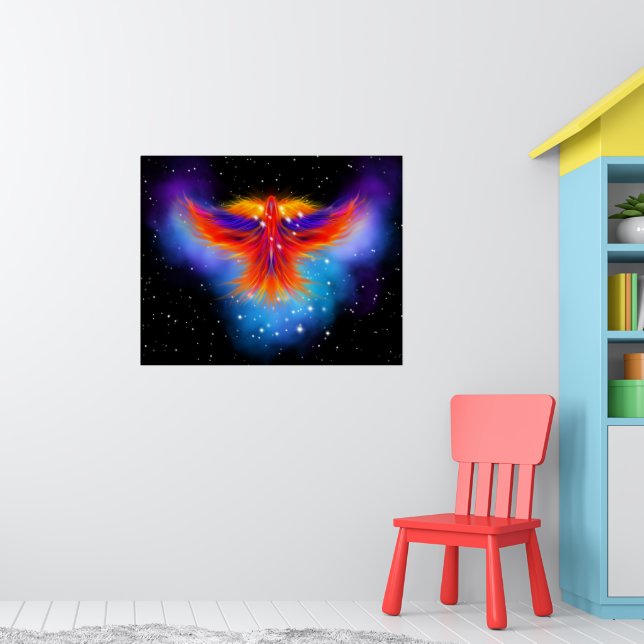 Space Phoenix Nebula Poster (Nursery 1)
