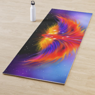 Space Phoenix Nebula Yoga Mat