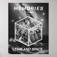 Space Photo Collage in 3D Poster