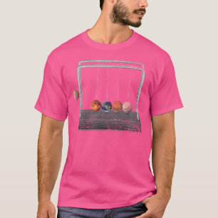 Space Physics Teacher Funny Gift Pendulum Planets  T-Shirt