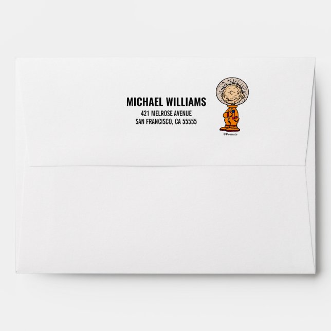 SPACE | Pigpen Astronaut Envelope (Back (Top Flap))