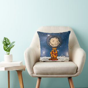 SPACE   Pigpen Astronaut Throw Pillow
