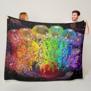 Space Pixies Celebration Fleece Blanket